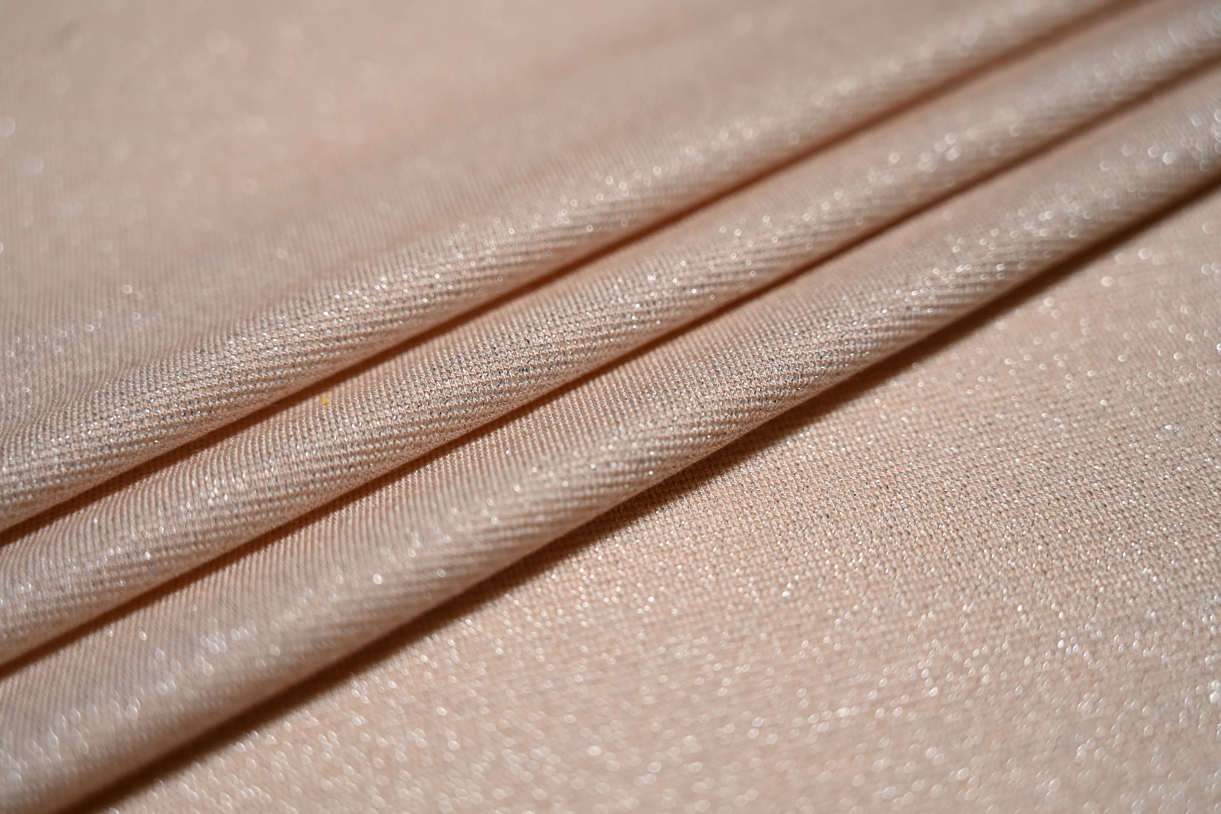 Cotton Spandex Lurex Knit Fabric