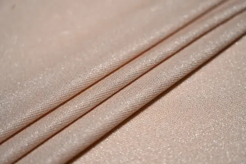Cotton Metallic Lurex Stretch Knit Fabric
